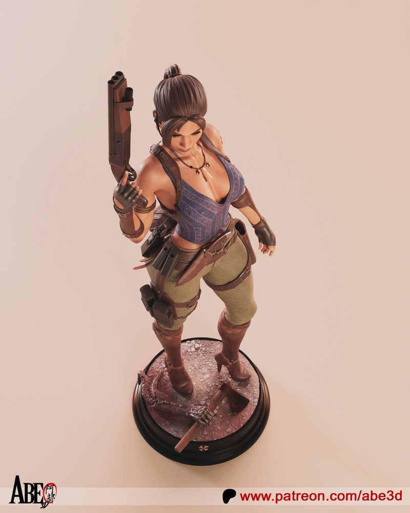 Sheva Alomar Statue 3D Printed kit Unpainted/Unassembled