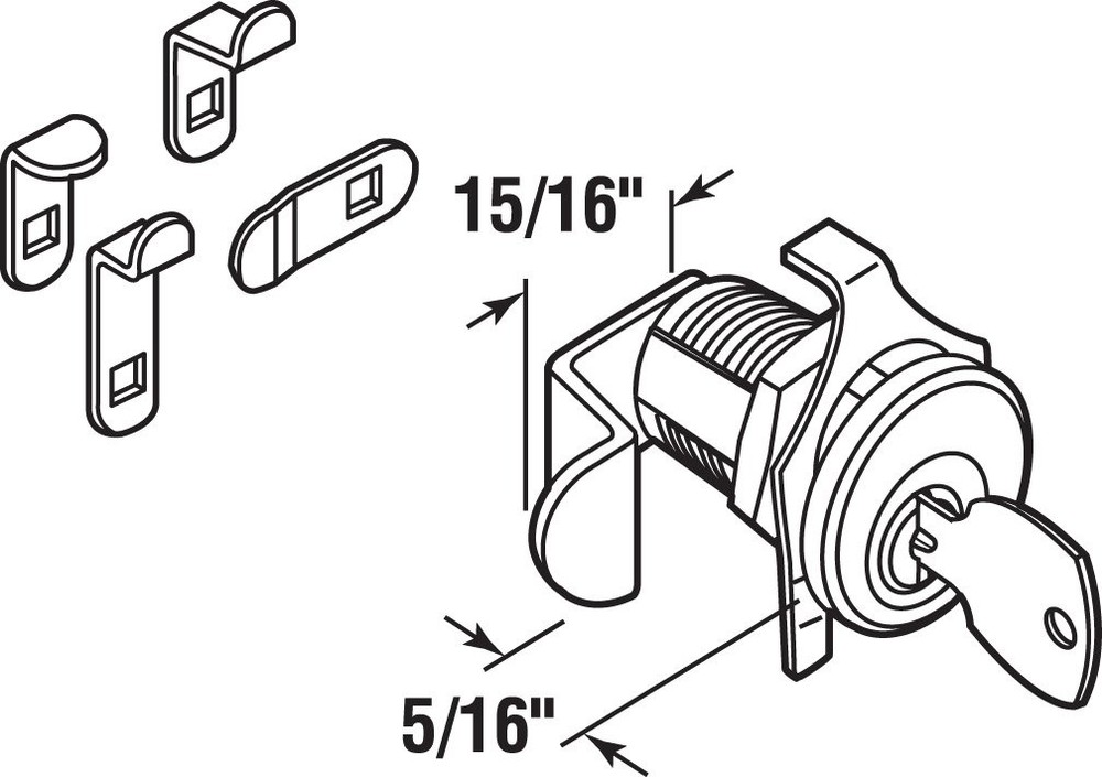 S 4573 Mailbox Lock – Replacement, Multipurpose Mailbox Lock for Several Bran...