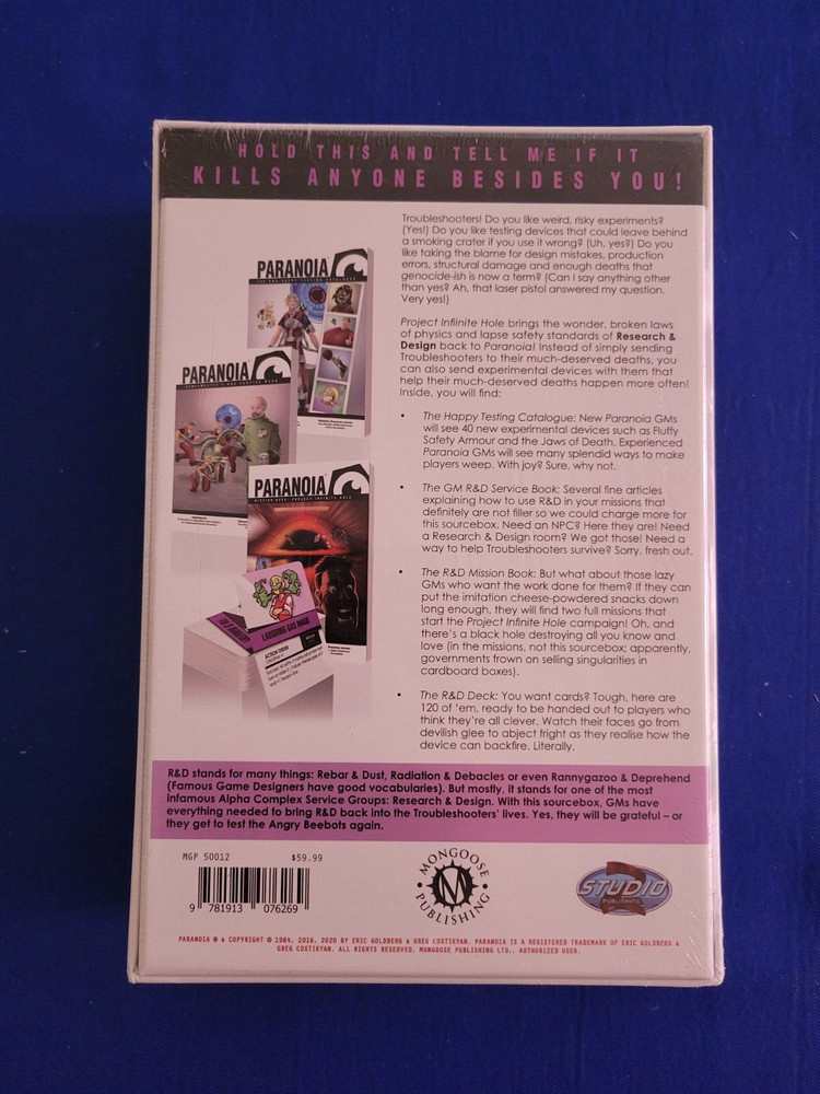 Paranoia Project Infinite Hole Box Set (SW) - Mongoose Publishing