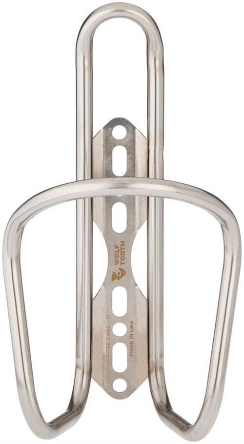 Wolf Tooth Morse Bottle Cage - Titanium, Silver
