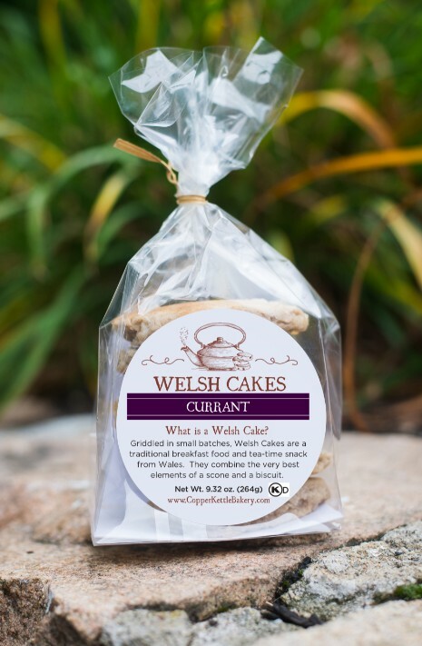 4 packages, Currant Welsh Cakes / hand made by Copper Kettle Bakery