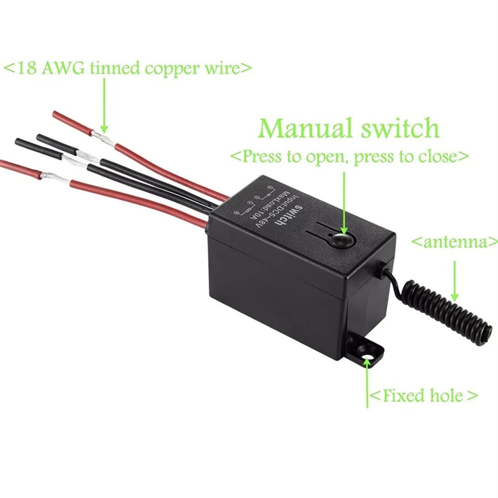 Wireless Strong Signal Kill Switch Cut-off Switch for Car/Boat/Lights-Long Range