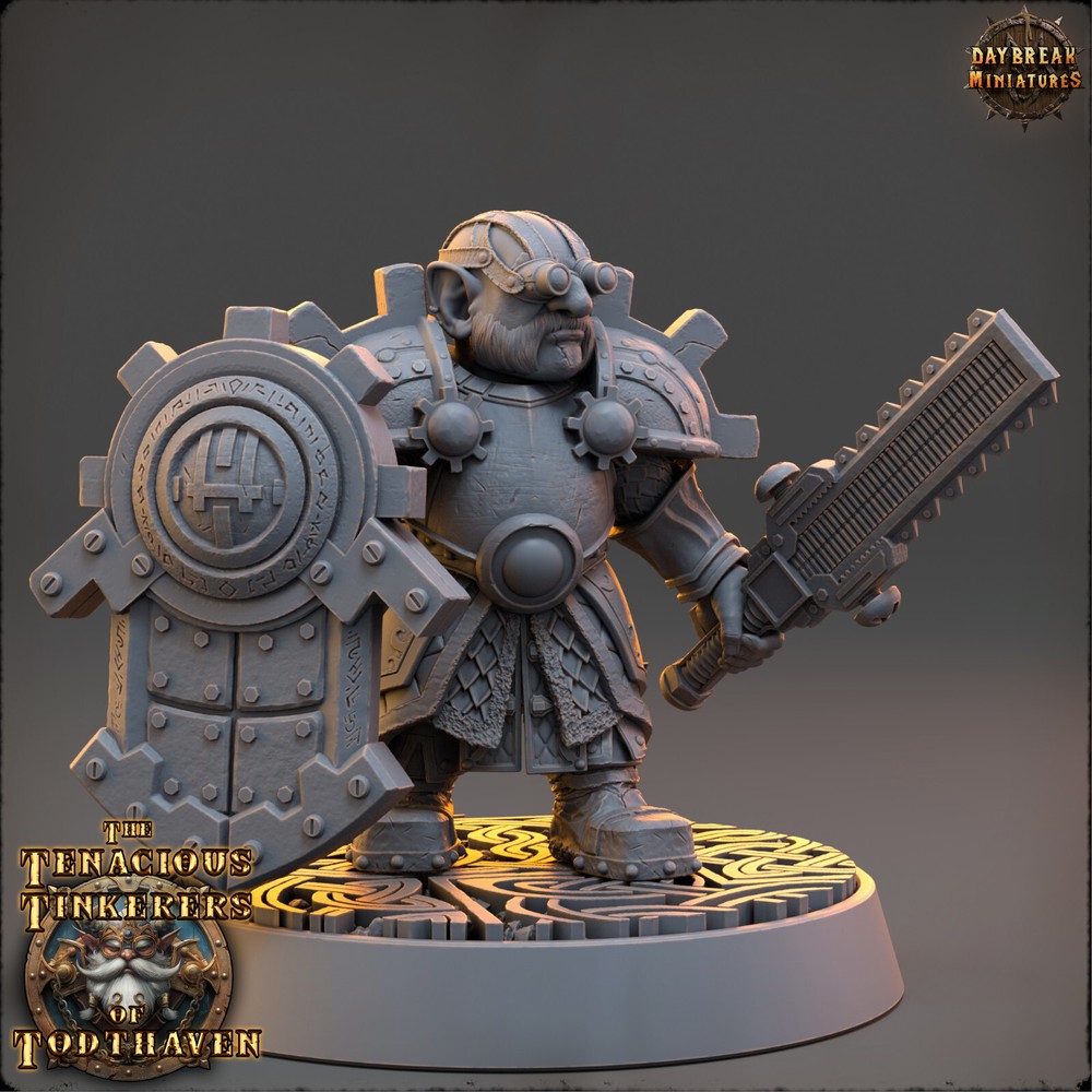 Gnome Warrior Hans Voltfoot | DayBreak Miniatures |