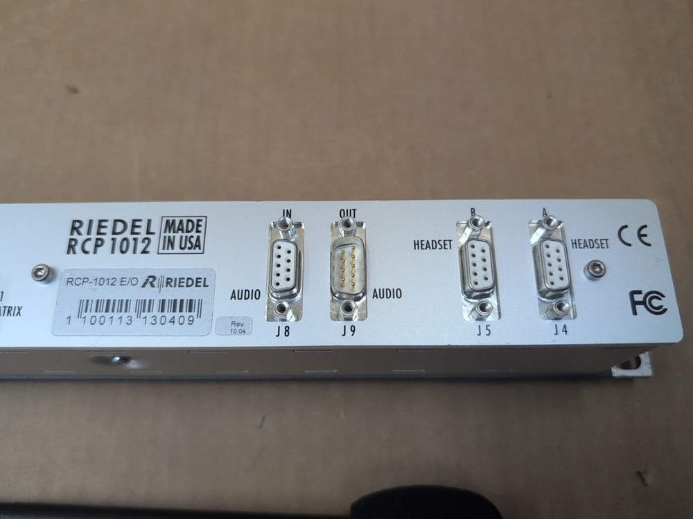 RIEDEL ARTIST RCP1012E INTERCOM PANEL WITH MICROPHONE