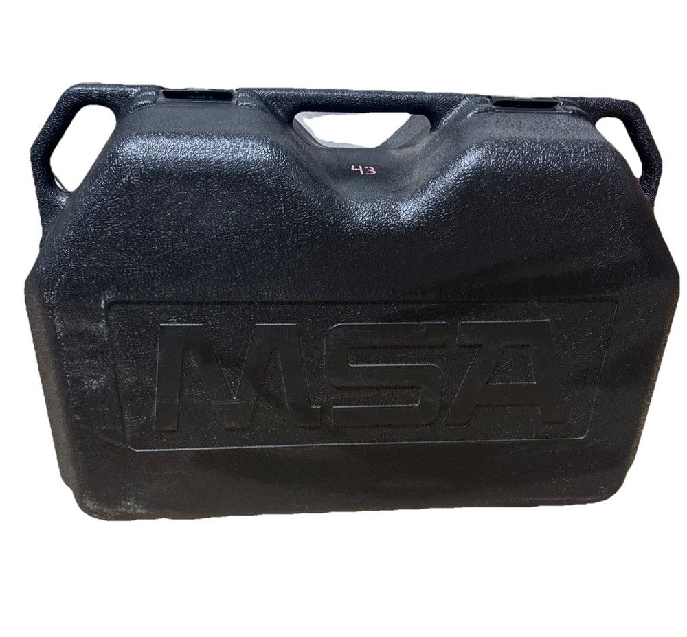 MSA Hard Carrying Case, Black, Polyethylene, NEW