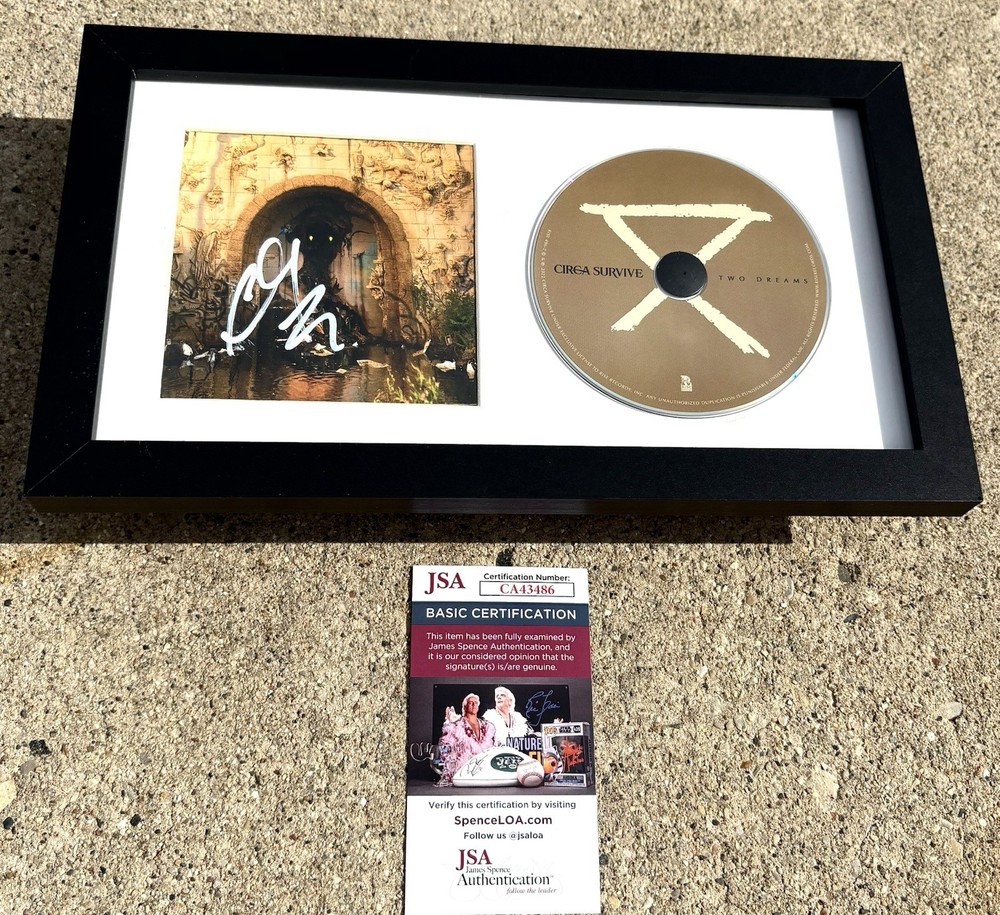 CIRCA SURVIVE Anthony Green SIGNED & FRAMED CD JSA COA Two Dreams