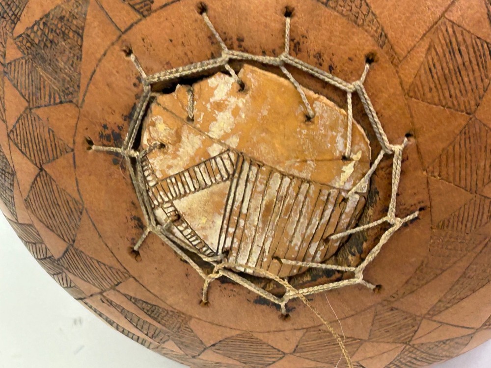 Vintage Carved Gourd