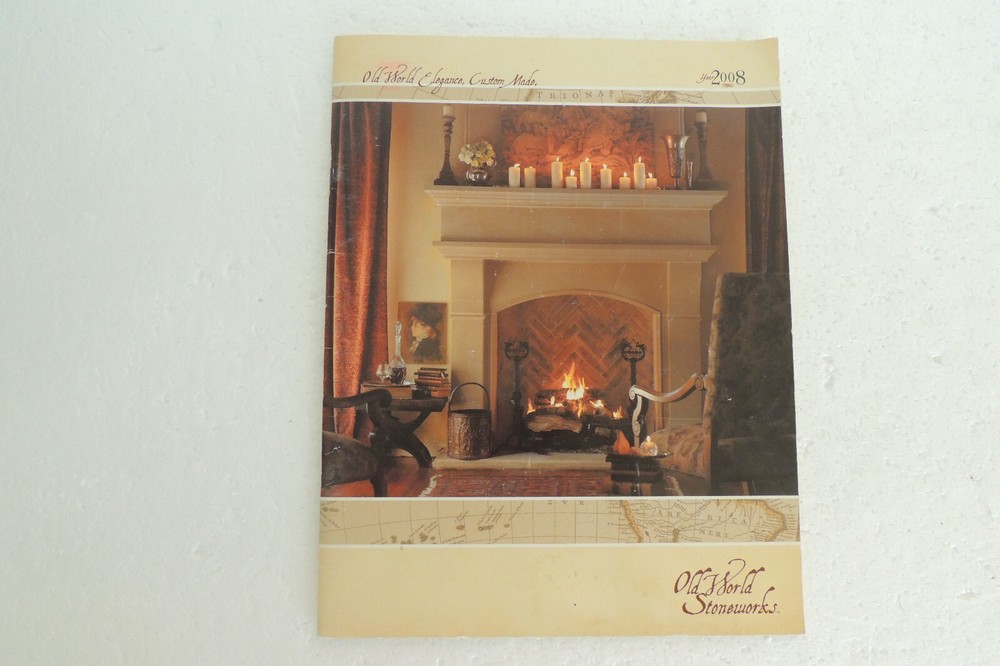 OLD WORLD ELEGANCE CUSTOM  MADE 2008 STONEWORK FIRE PLACE IDEAS