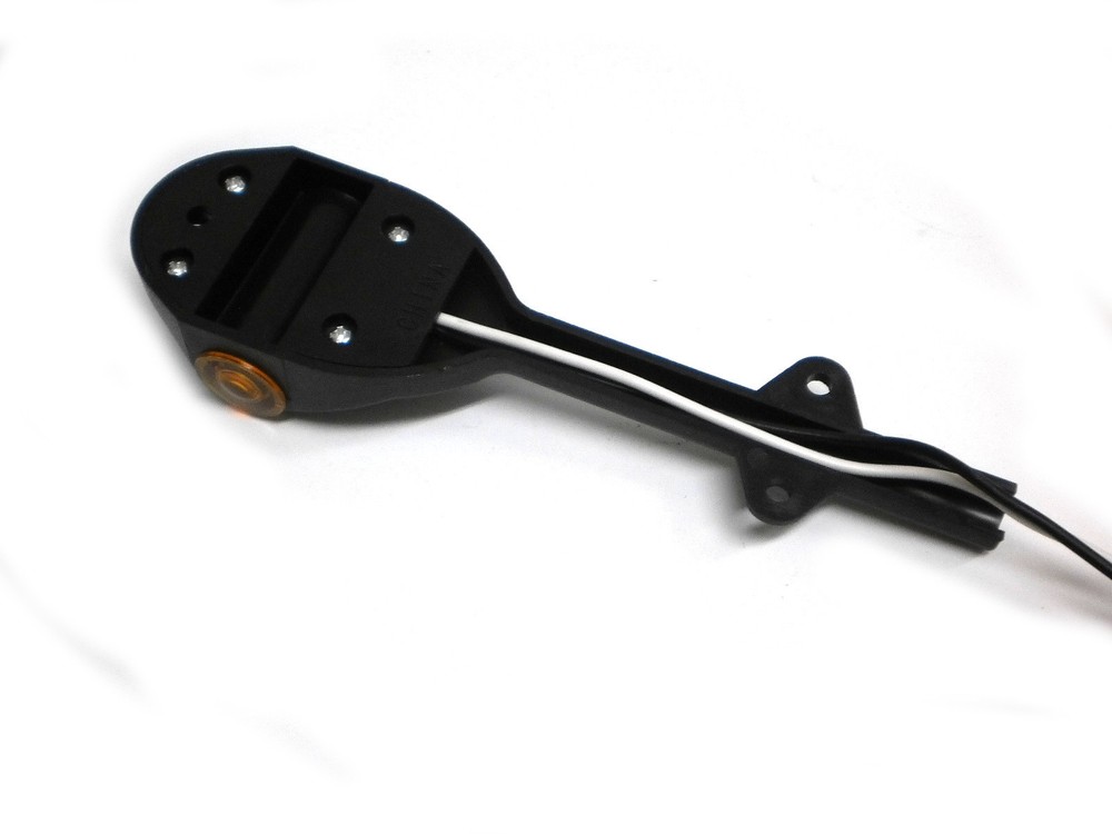 TWO - Low Profile LED Amber and Red Fender Marker Light Trailer RV Camper