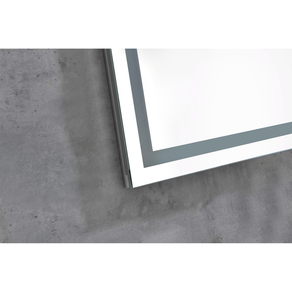 36x36in LED Bathroom Mirror with Frontlit Backlit Wall Mounted Vanity Mirror