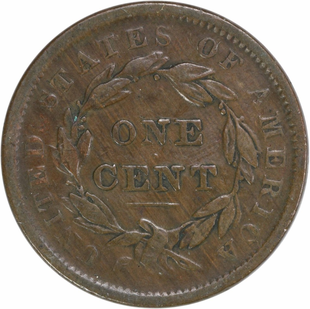 1838 Large Cent VF Uncertified #310