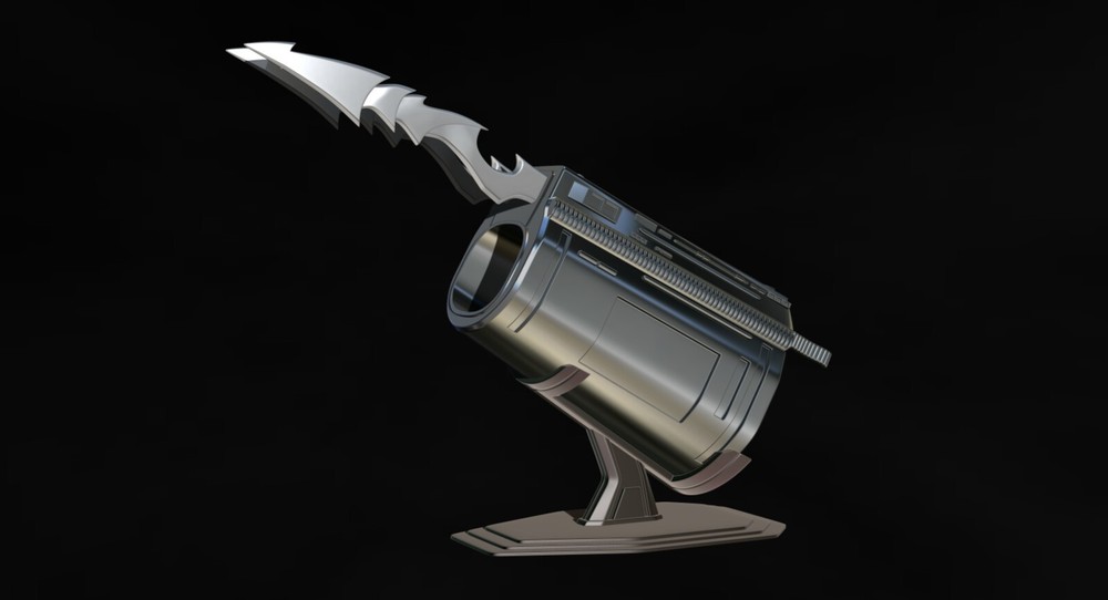 Predator Gauntlet Right hand two versions - File STL-OBJ For 3D printer -