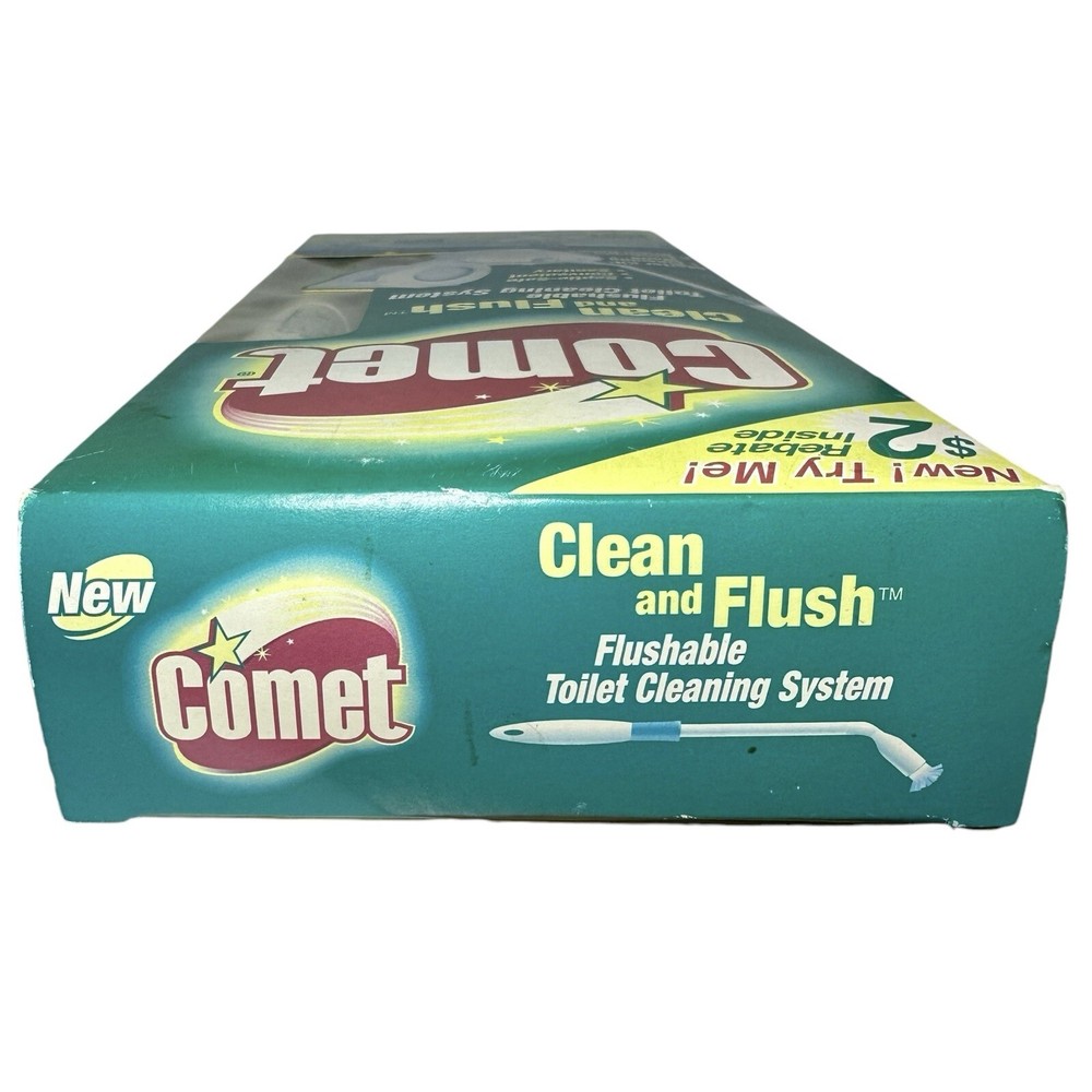 Comet Clean and Flush Flushable Toilet Cleaning System Starter Kit, NOS