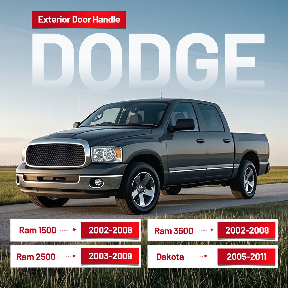 Exterior Door Handle Front Driver Left Side For DODGE RAM 1500 2002-2011