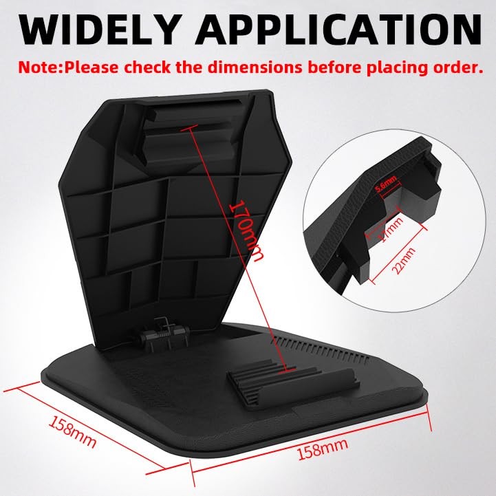 iSaddle Dashboard GPS Mount Holder - Universal Universal(4.3"-9.6"), Black