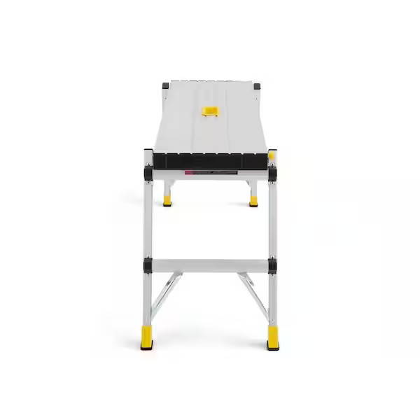 Gorilla Ladders Work Platform Aluminum Folding Step Bench 4ft 300lb Heavy Duty