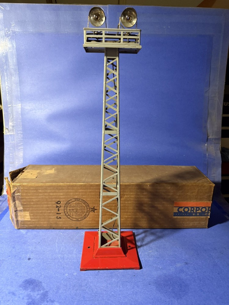 Lionel Prewar #92 Light Tower w/Box