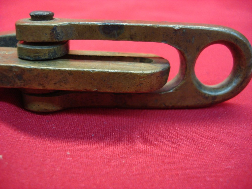 ANTIQUE M. KLEIN & SON'S (KLEIN TOOLS CABLE PULLER - HEAVY DUTY BRASS & STEEL