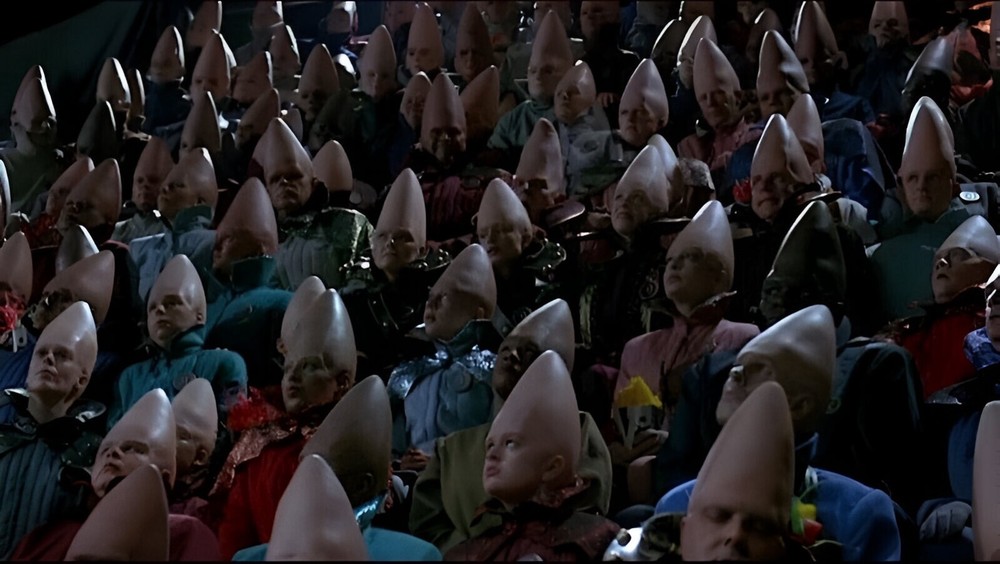 CONEHEADS PROP - SCREEN USED CONEHEAD MASK - SNL