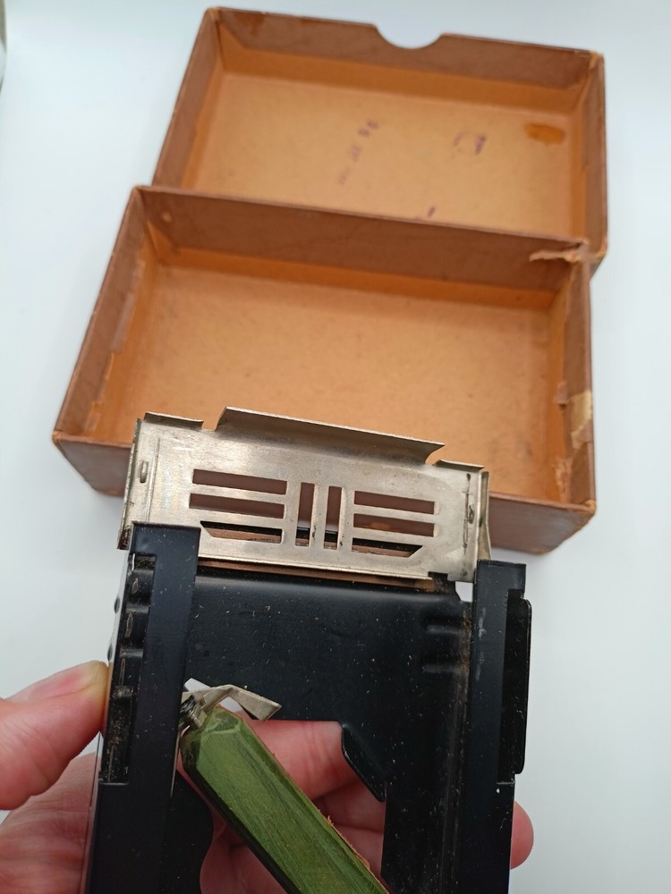 Vintage Soviet Russian Barber Razor Blade Sharpener Machine Tool Box