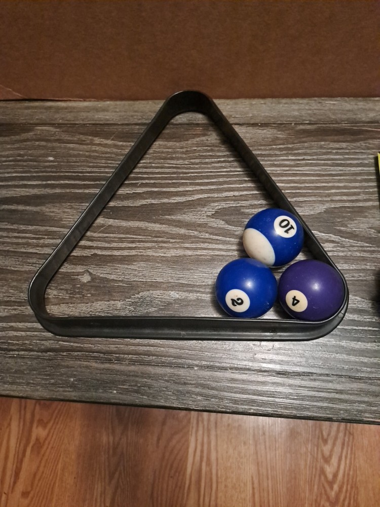 3 pool ball replacement balls And Rack