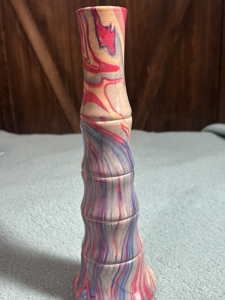 Multicolor Swirled Bud Vase