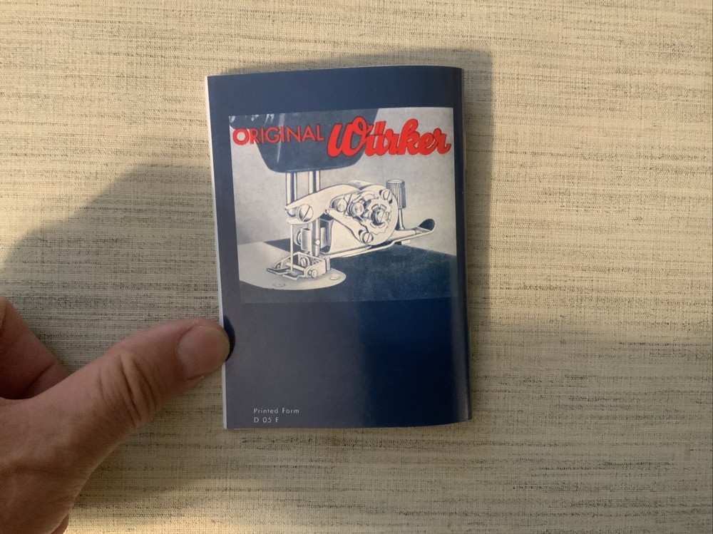 Würker ZigZag Buttonhole Attachment Instruction Booklet Only