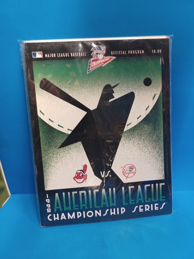 1998 ALCS Program - Yankees vs Indians Derek Jeter MVP (A5 )