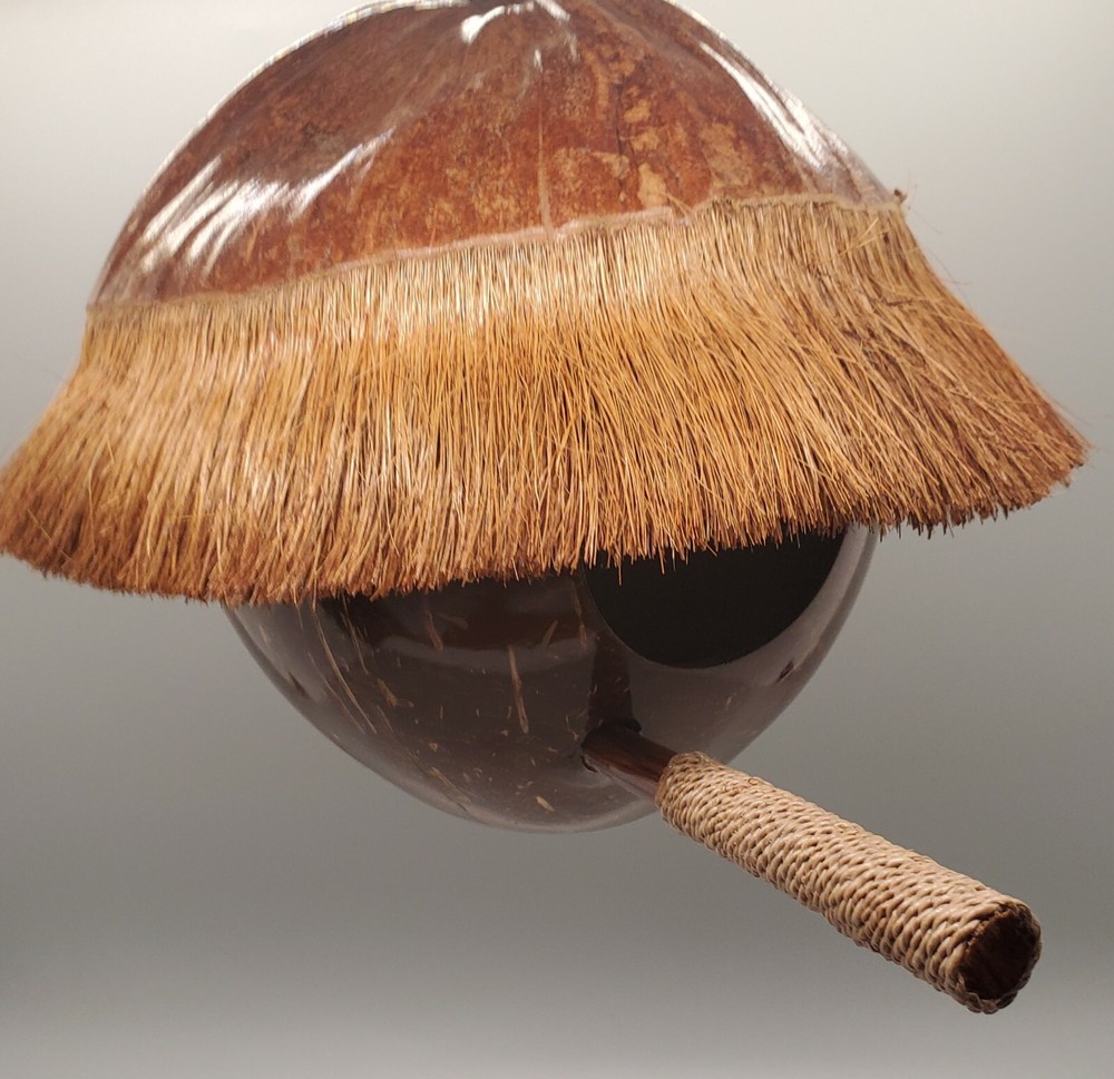 Bird House Made From A Coconut Shell