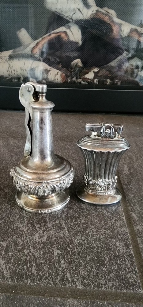 Ronson Decanter table lighter bundle vintage silver-plated finish 60's