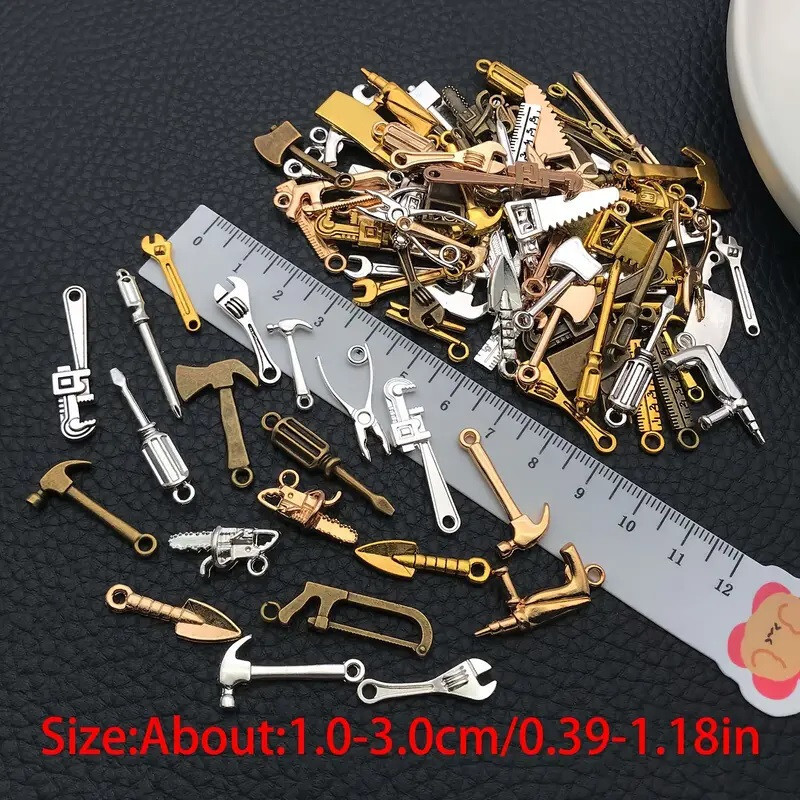 Dollhouse Tool Set Complete 20 Piece Metal 1/12 Scale