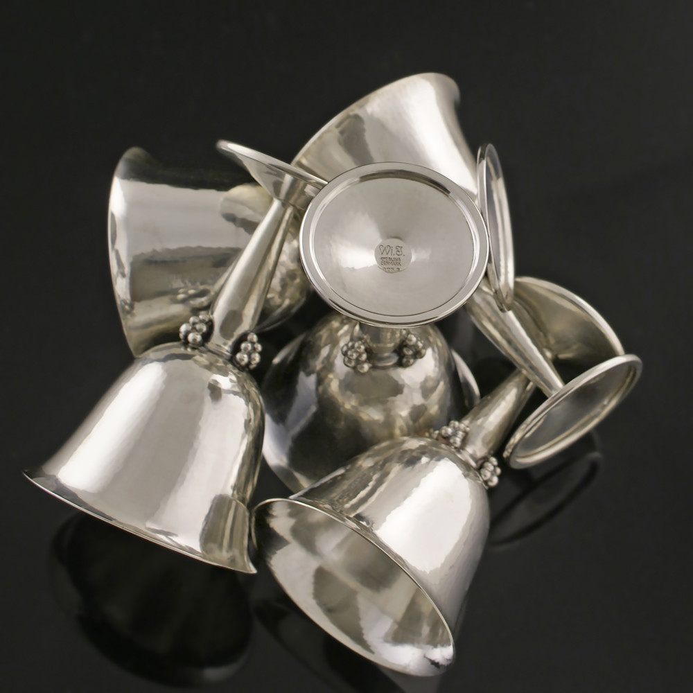 Danish Small Silver Goblet/ Cup - H. Wilhelm F. Jensen