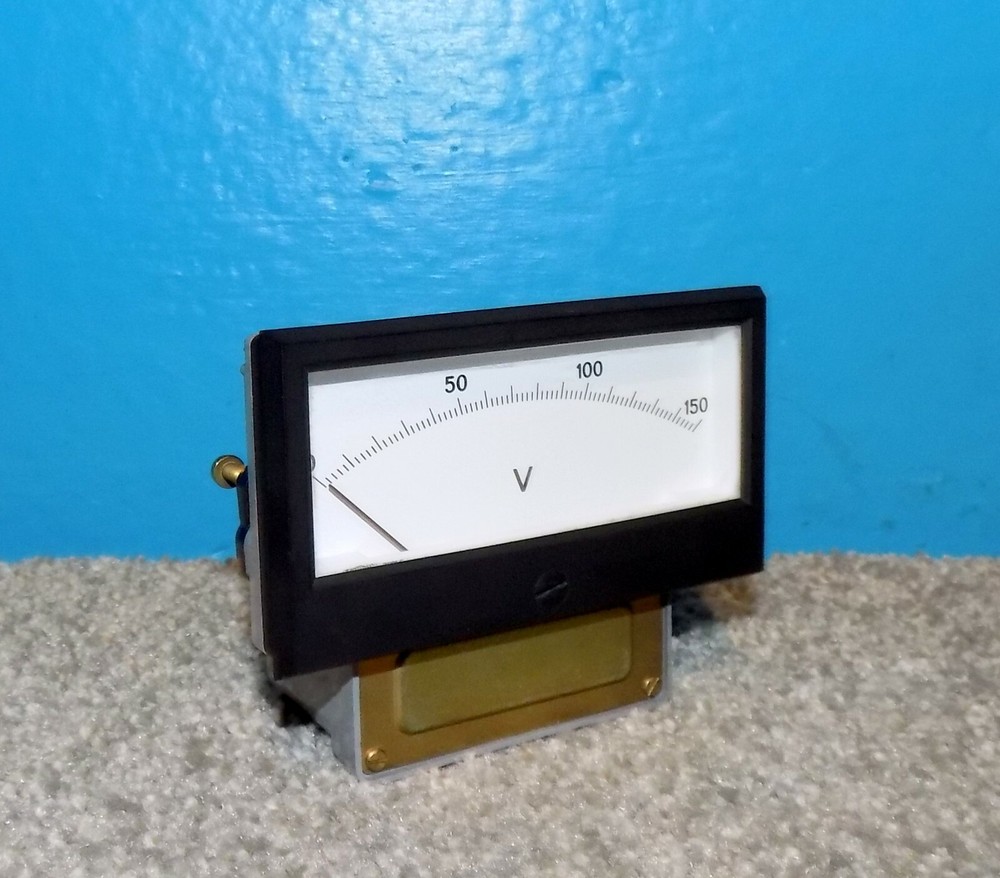 Sifam 0-150 DC Volts Panel Meter Voltmeter 3.5" x 2" England