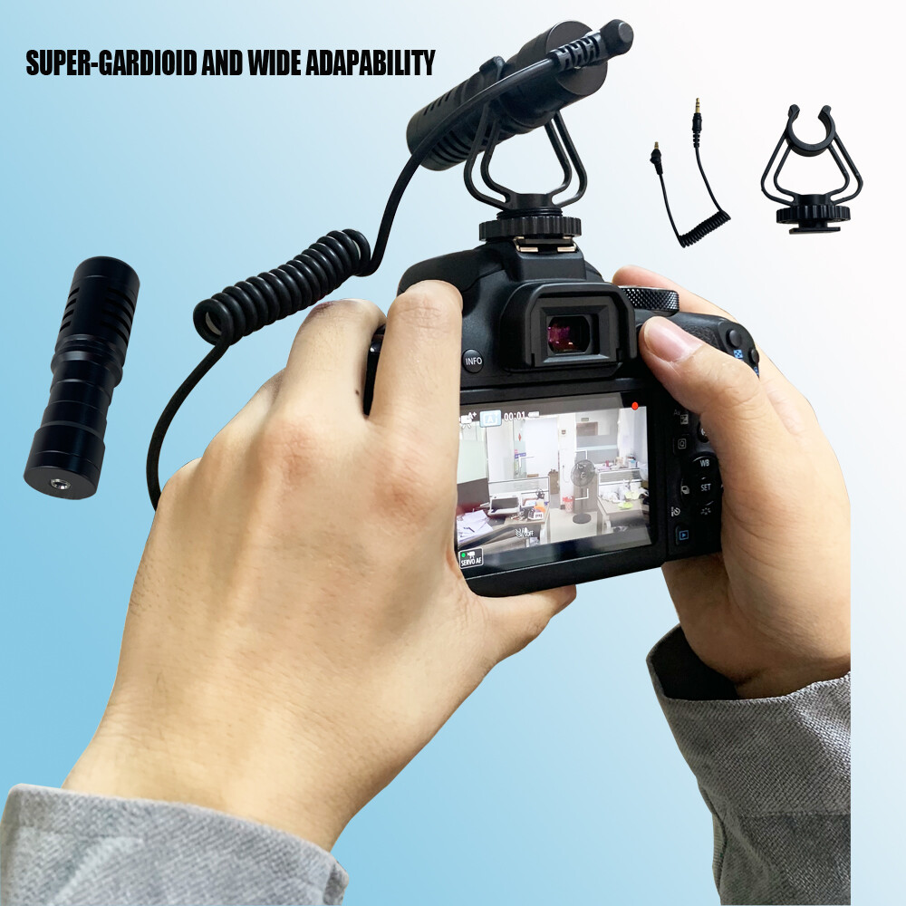 Universal Video Microphone Condensor For Nikon Canon DSLR Camera PC Android Mic