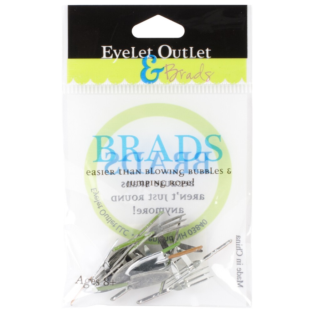Eyelet Outlet QBRD-59 Shape Brads 12/Pkg-Garden Tools