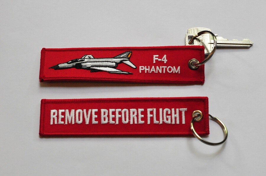 F-4 Phantom embroidered keychain keyring