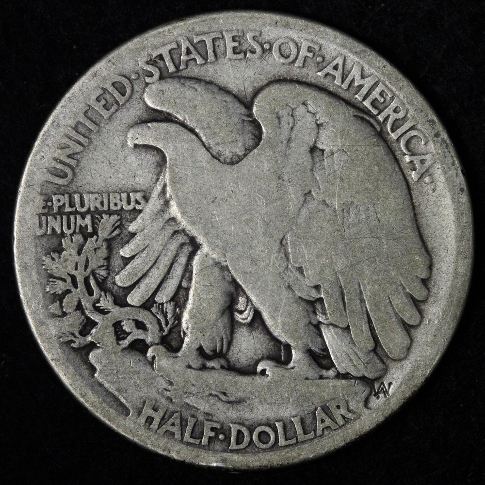 1916-S Walking Liberty Silver Half Dollar VG E363 TQFB