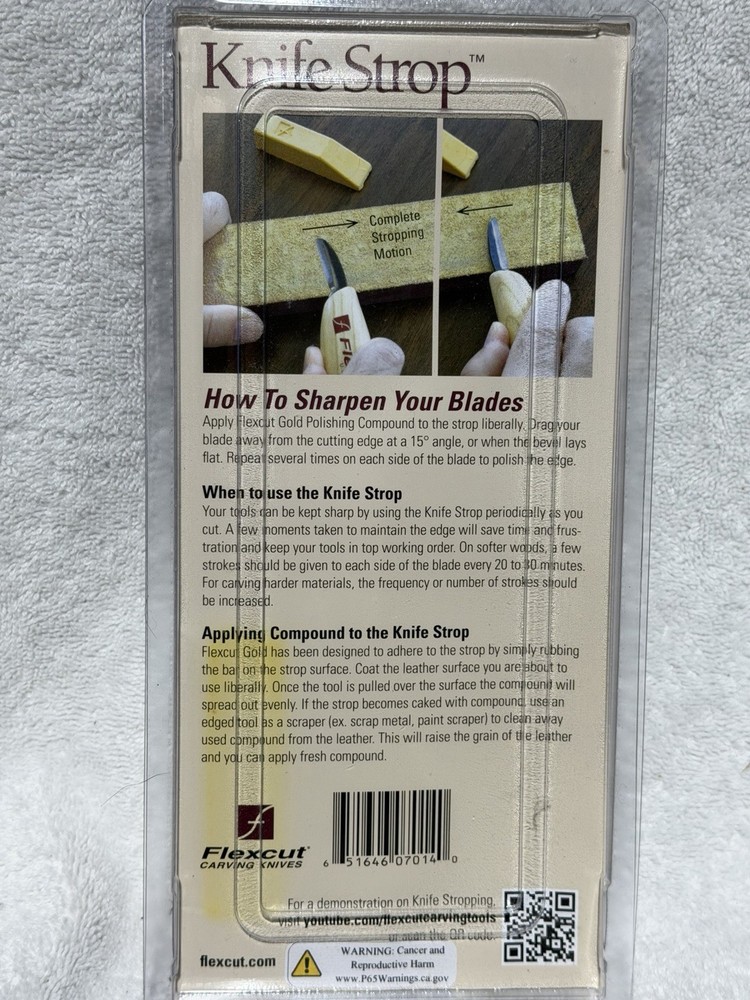 Flexcut Knife Strop Sharpener With Gold Compound PW14