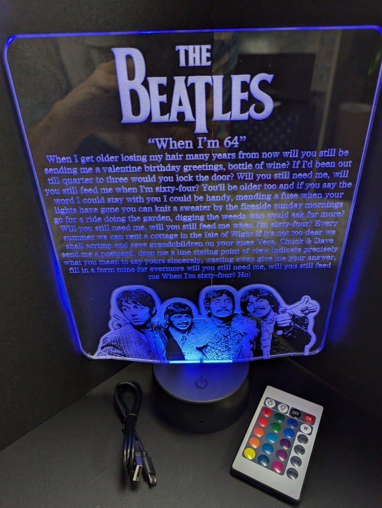 Beatles When I'm 64 L.E.D. Large light display