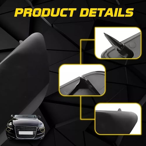 Left+Right Front Bumper Headlight Washer Cover Nozzle Cap for Audi Q7 2010