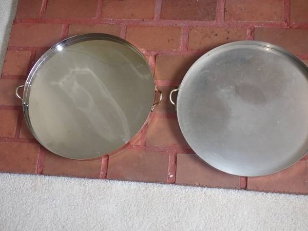 18" Copper Serving Trays, Vintage