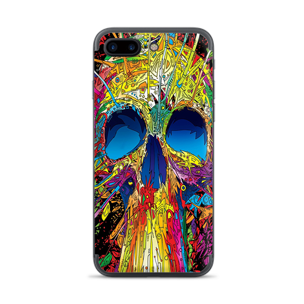Apple iPhone 7 / 8 Plus Skins Decal Wrap colorful skull 1