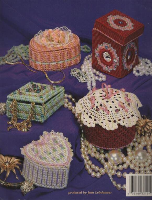 OOP!!! PLASTIC CANVAS TREASURE BOXES 9 DESIGNS