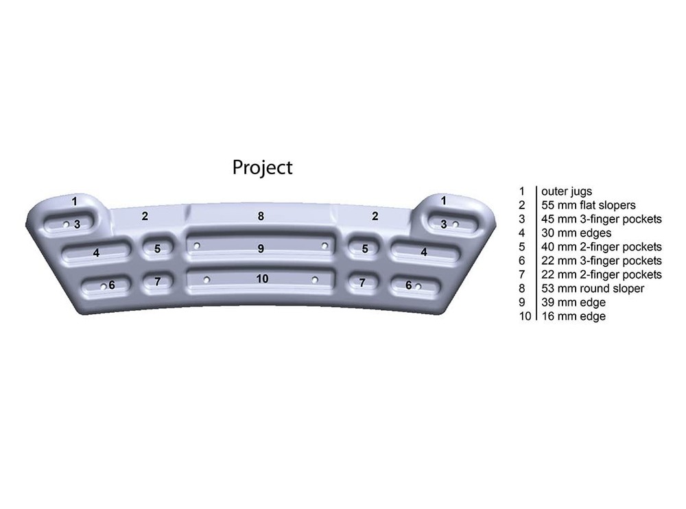 Project Training Board CNC (Black/White Swirl)
