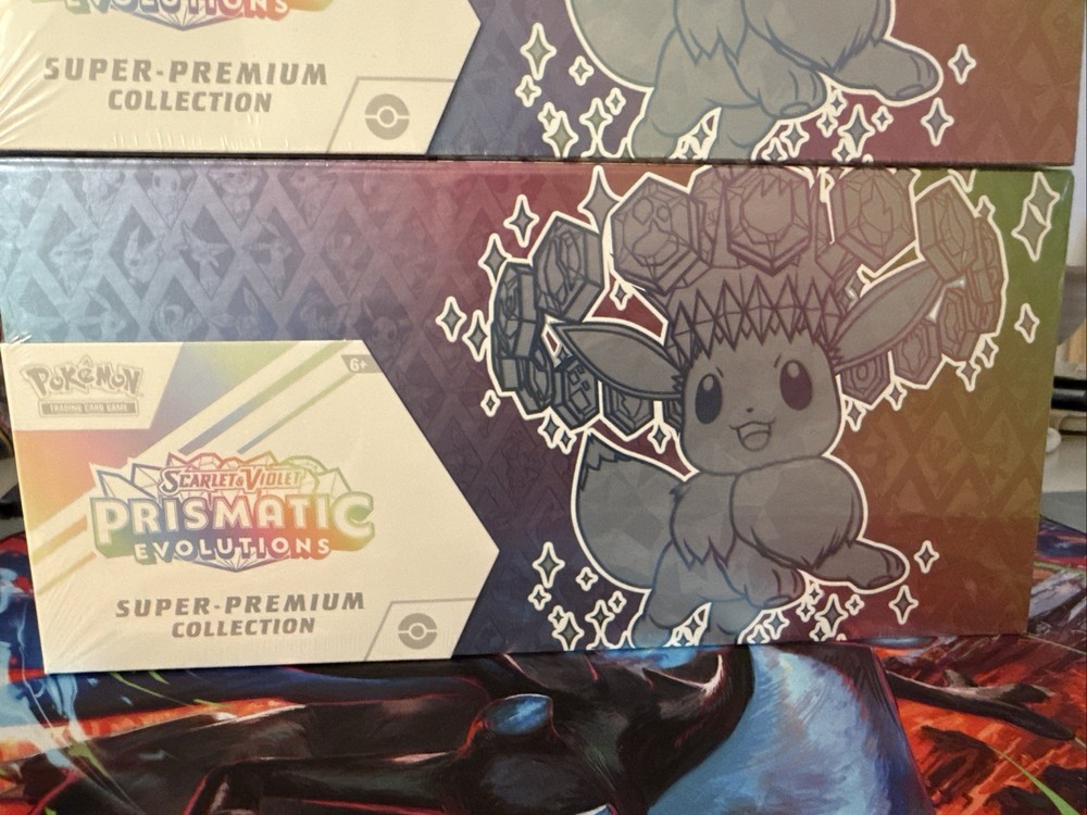 Pokemon TCG 2x Pack Lot Prismatic Evolution Super Premium Collection Box
