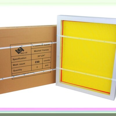 20x24 Pre-Stretched Aluminum Frame with Yellow Mesh Screen