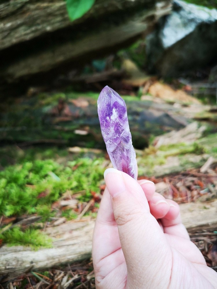 Brazillian Elestial Amethyst Wand/Points- Raw Crystals