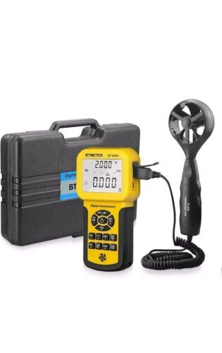 Pro CFM Anemometer Measures Wind Speed Wind Flow Wind Temp for HVAC Air Flow USB