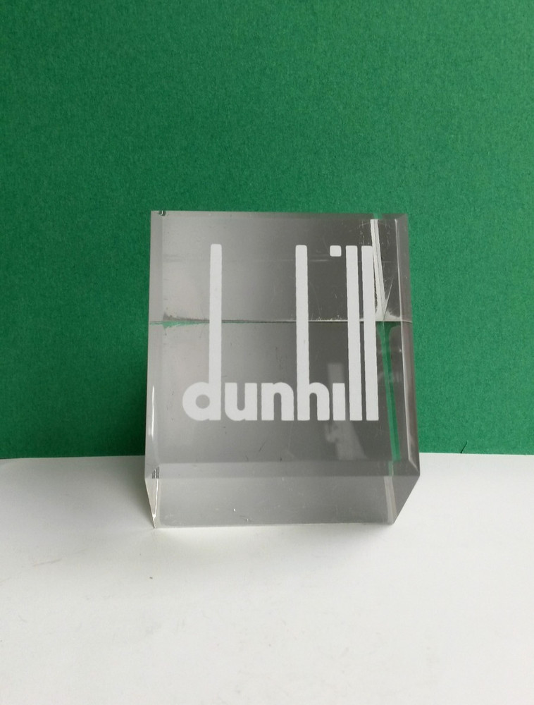 Rare Dunhill Lucite Paperweight