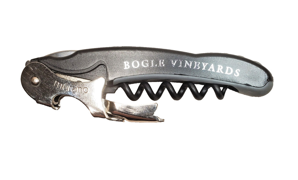 Murano "Bogle Vineyards" Double Power Waiter's Corkscrew With Foil Cutter